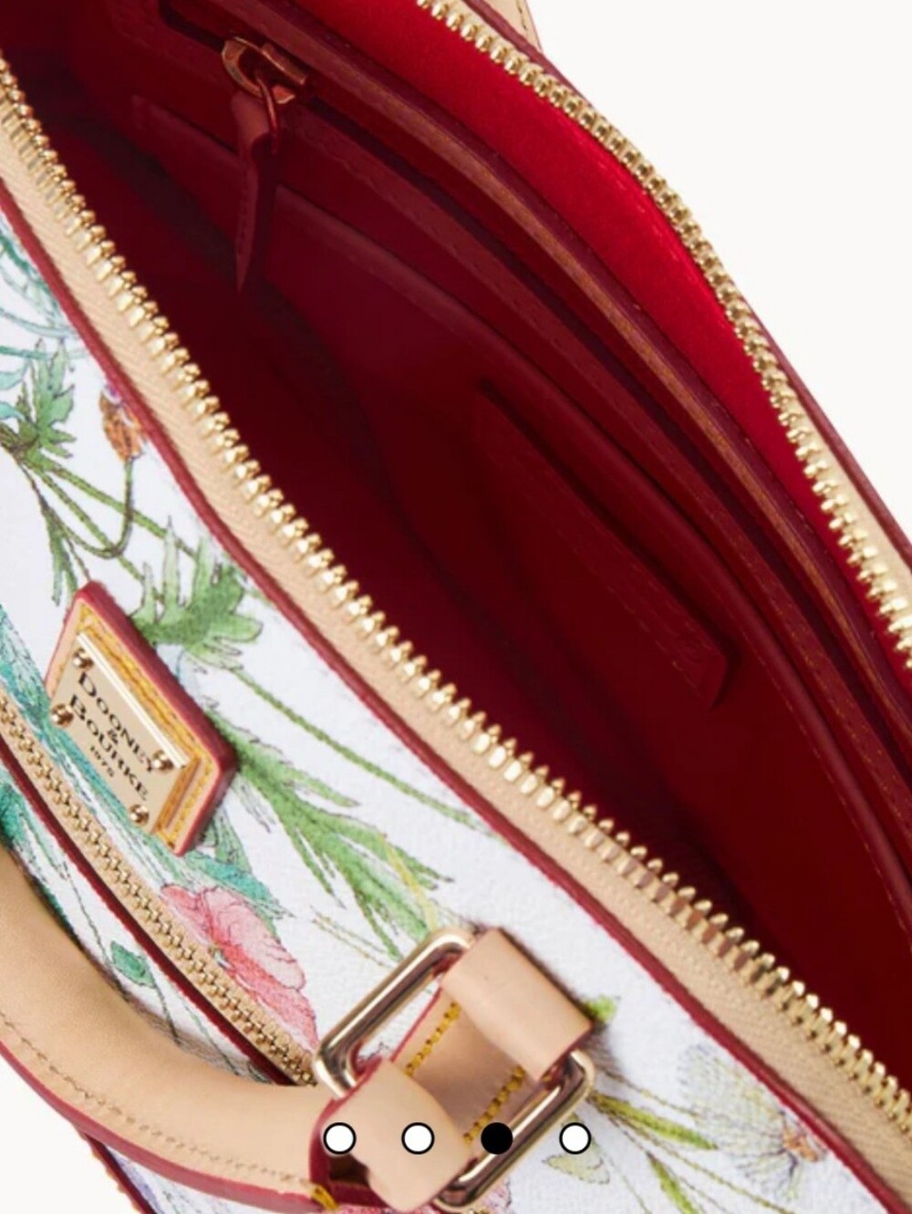 Dooney & Bourke Botanical Small Domed Zip Satchel - Picture 3 of 4